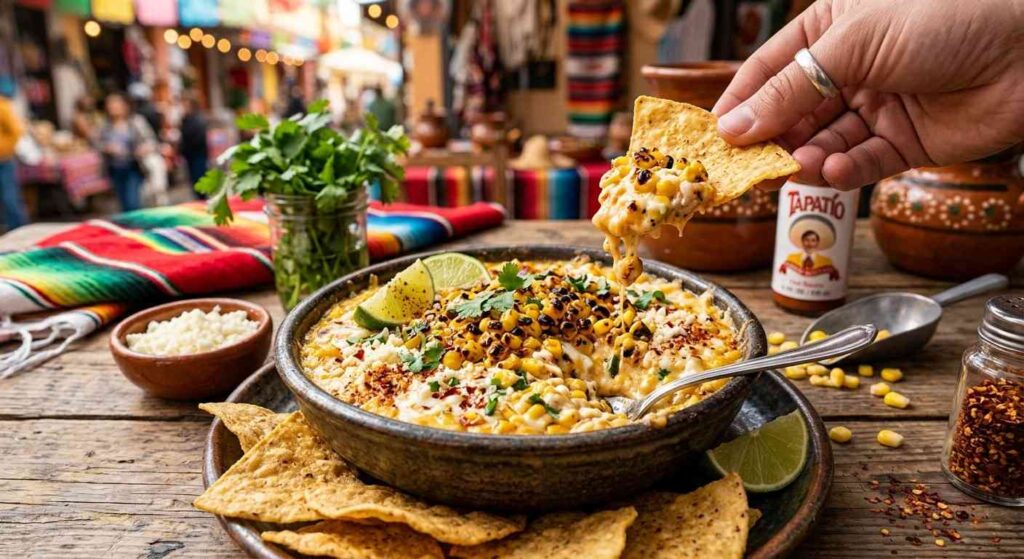 Fiery Street Corn Dip Elote Dip
