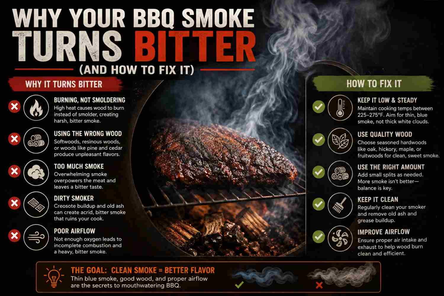 Fixes For Bitter Bbq Smoke