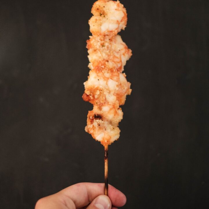 Grilled Garlic-Butter Shrimp Skewers Recipe