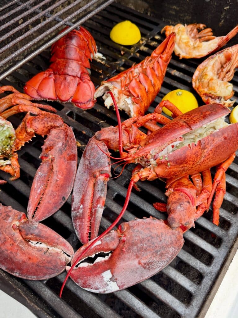 Grilled Lemons And Lobsters
