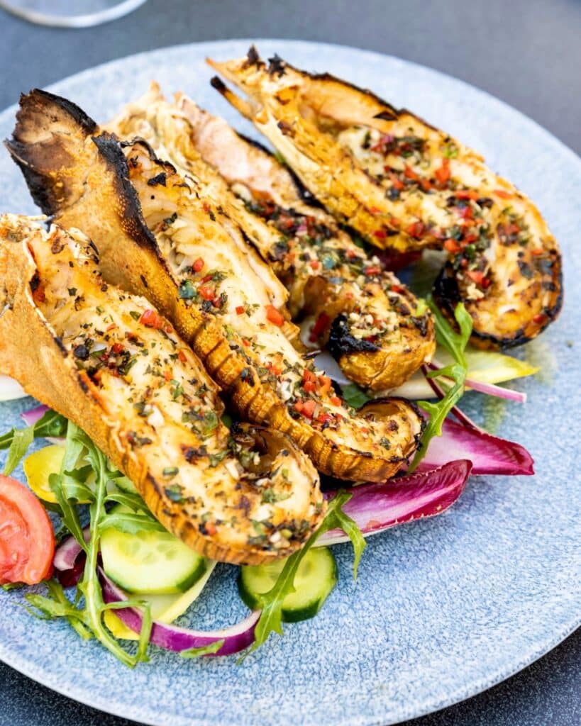 Grilled Moreton Bay Bugs With Chili-Lime Oil