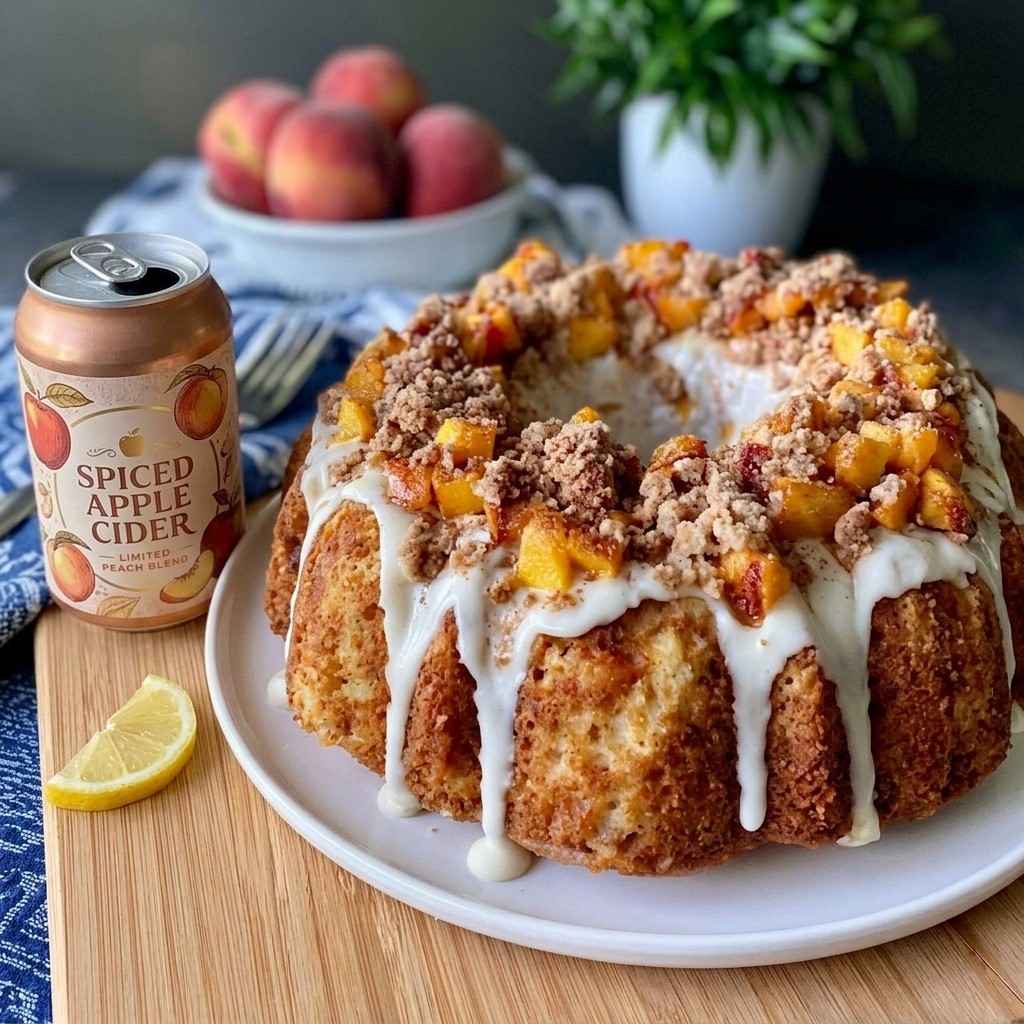 Grilled Pound Cake With Cinnamon Peaches