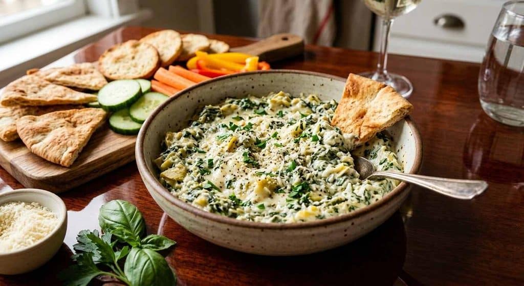 High-Protein Greek Yogurt Spinach And Artichoke Dip