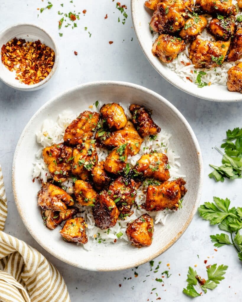 Sweet, Savory, And Super Fast: 8 Bite-Sized Appetizers Easy Finger Food To Try Tonight 2 Honey Garlic Chicken Bites