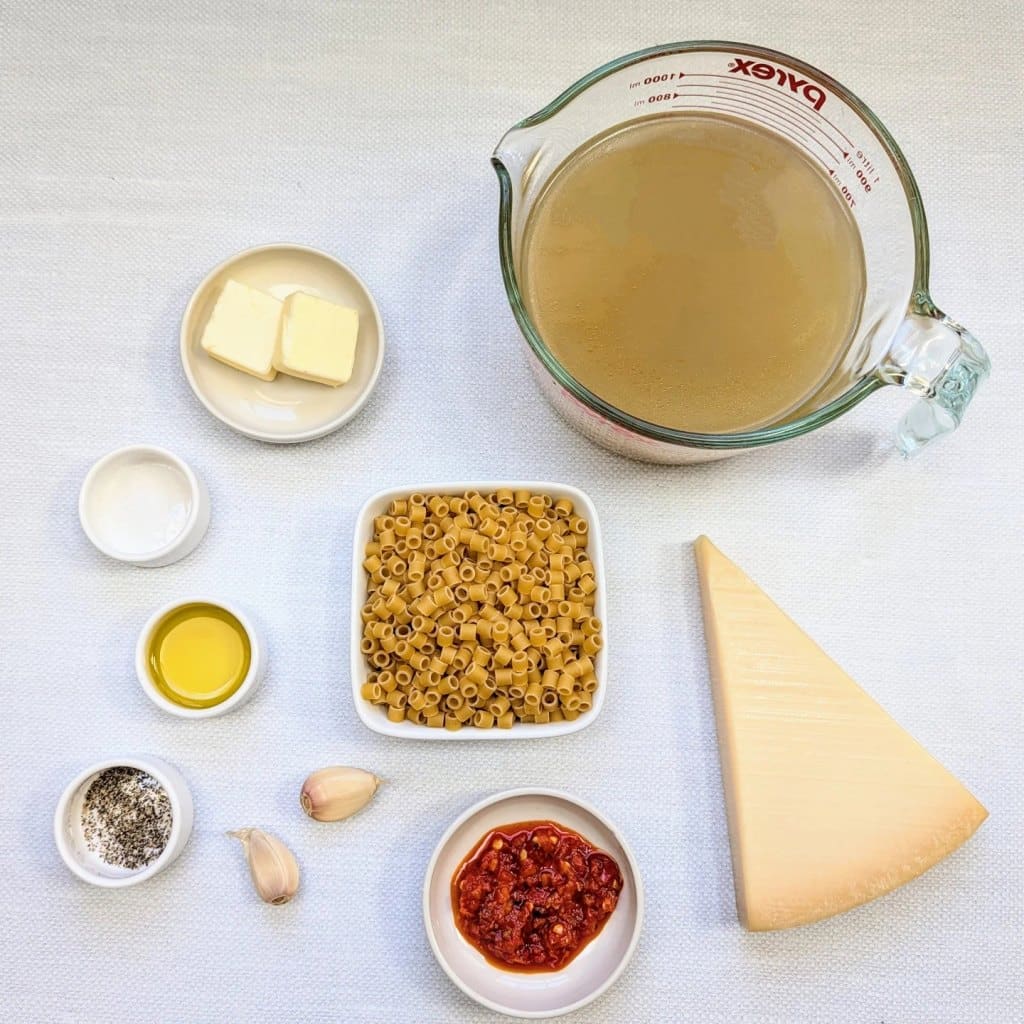 Ingredients For The Calabrian Chili Butter