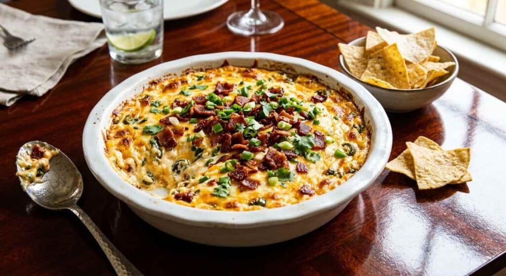 Jalapeno Popper Dip With Crispy Bacon