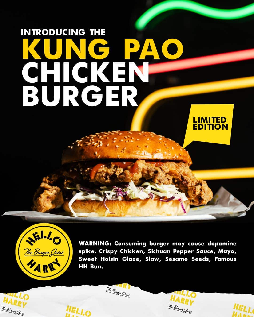 kung pao chicken burgers