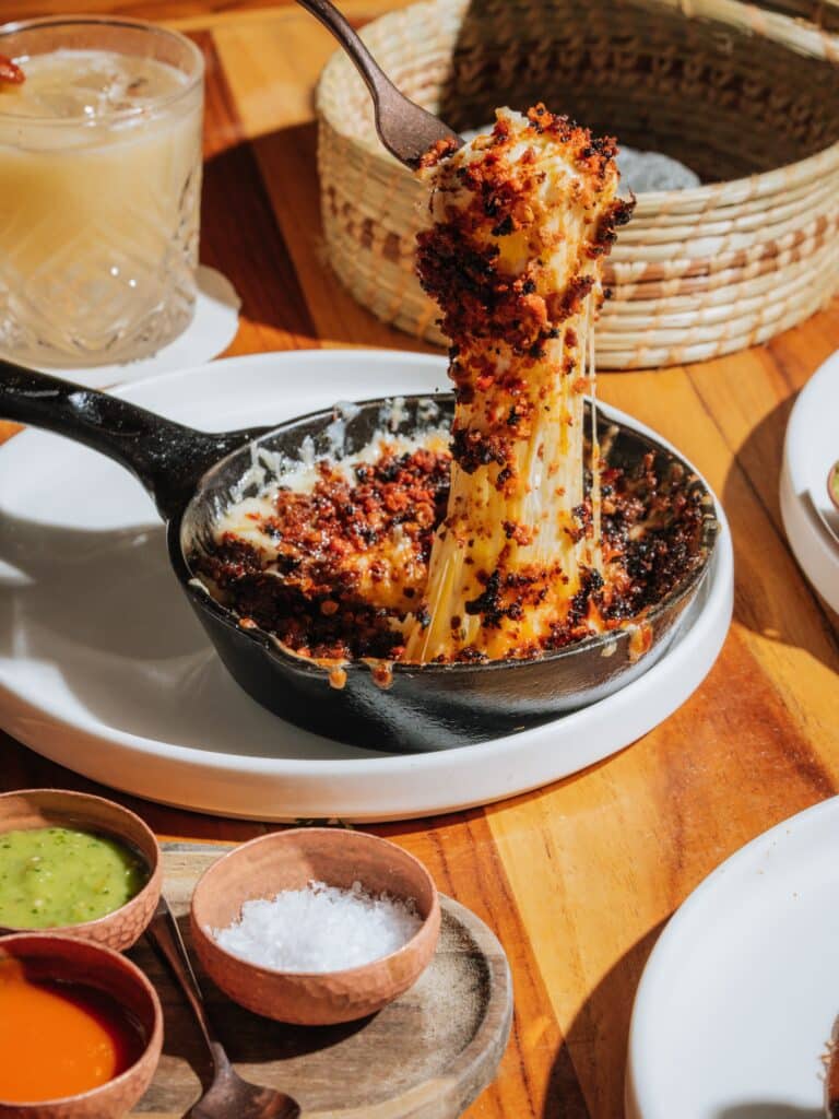 Loaded Spicy Queso Fundido With Chorizo