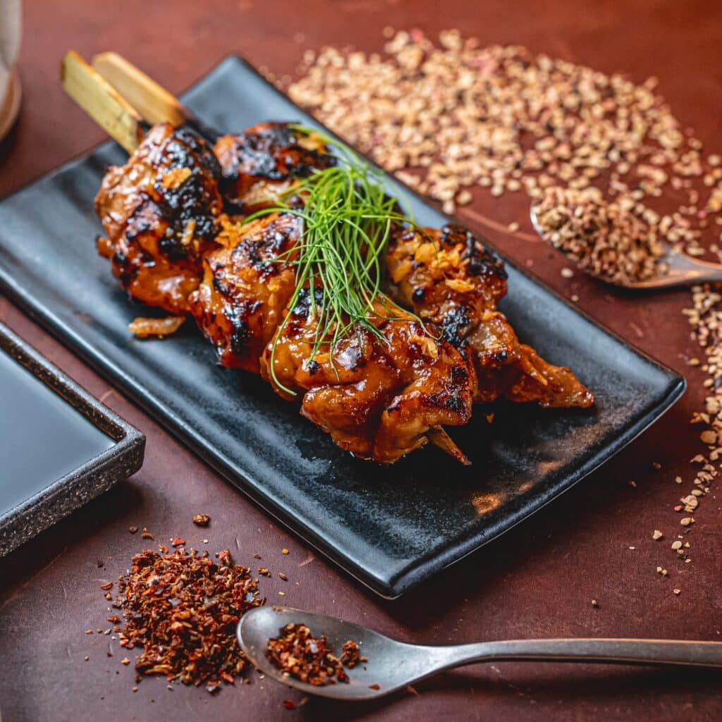 Malaysian Kelantan Spiced Glazed Chicken Ayam Percik