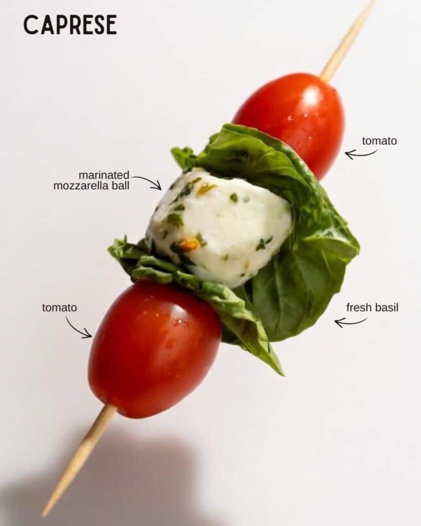Sweet, Savory, And Super Fast: 8 Bite-Sized Appetizers Easy Finger Food To Try Tonight 1 Mini Caprese Skewers