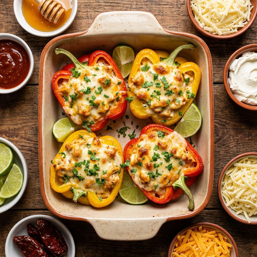 Mini Chipotle-Chicken Stuffed Peppers