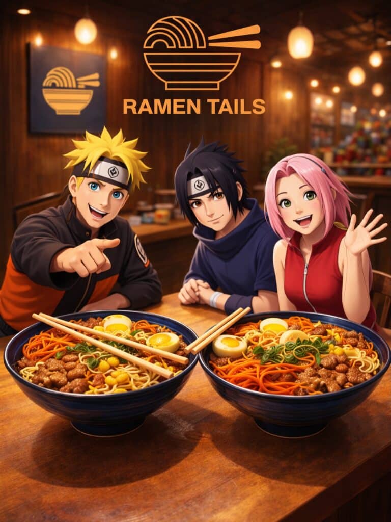 Naruto Sasuke And Sakura Eat Bbq Ramen
