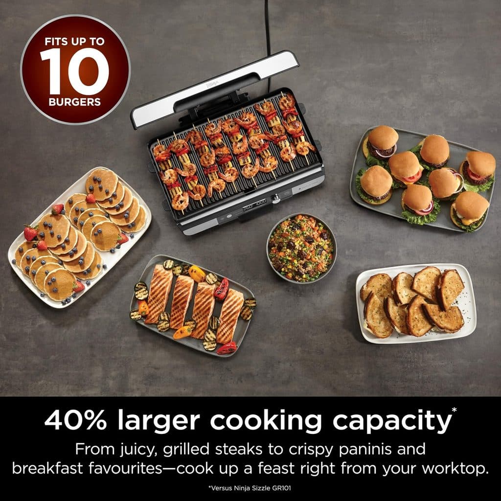Ninja Sizzle Grill Cooking Capacity