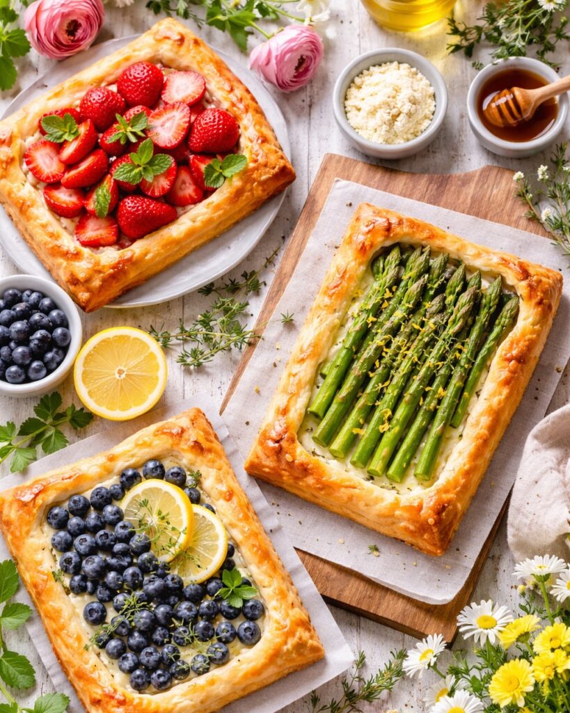 Roasted Asparagus Goat Cheese And Lemon Zest Tart