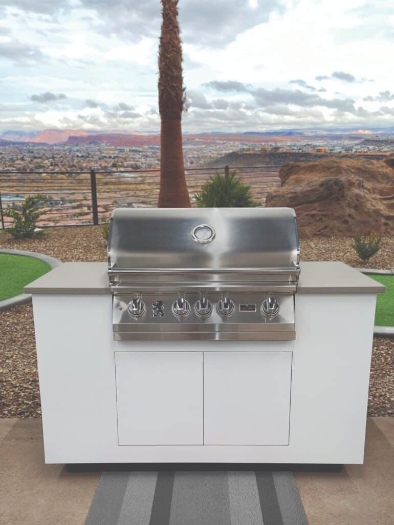 Rolling Outdoor Kitchen Island
