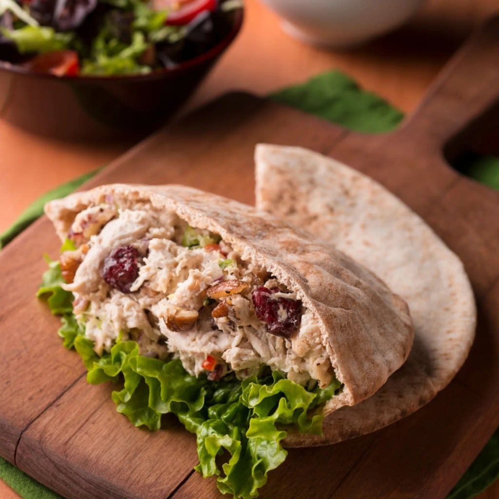 Smokey Ranch Chicken Salad Pita Pockets