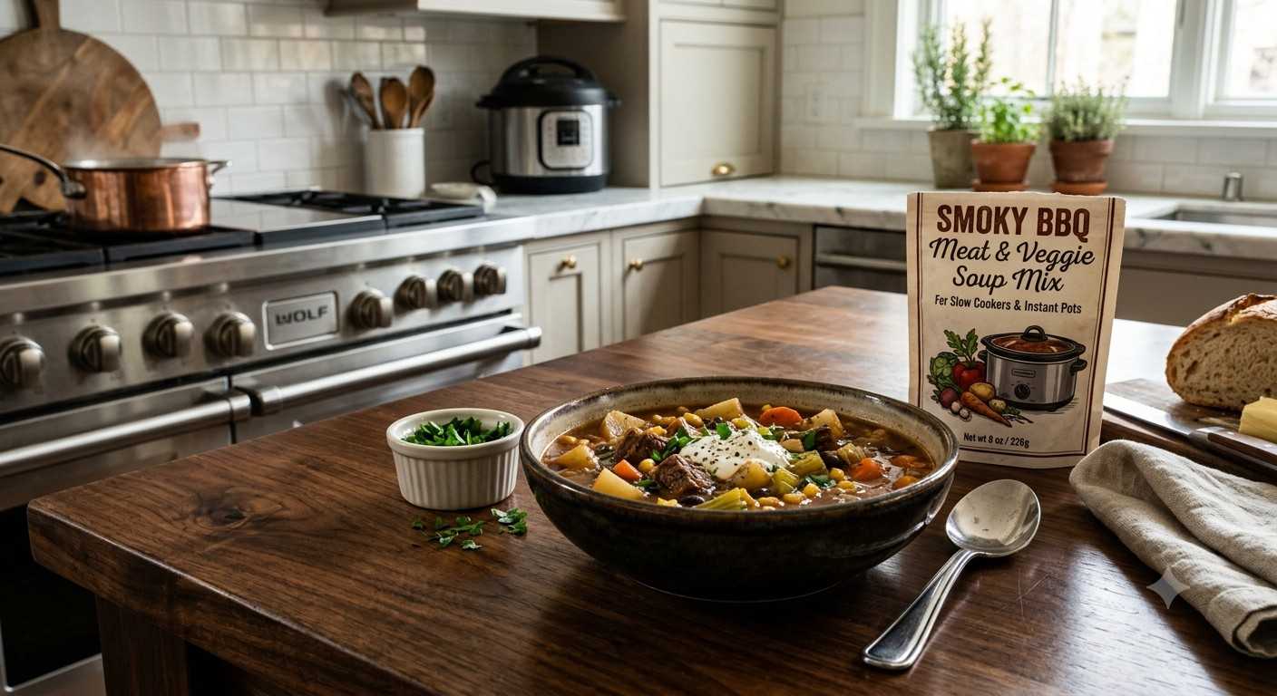 Smoky Bbq Meat And Veggie Soup Mix