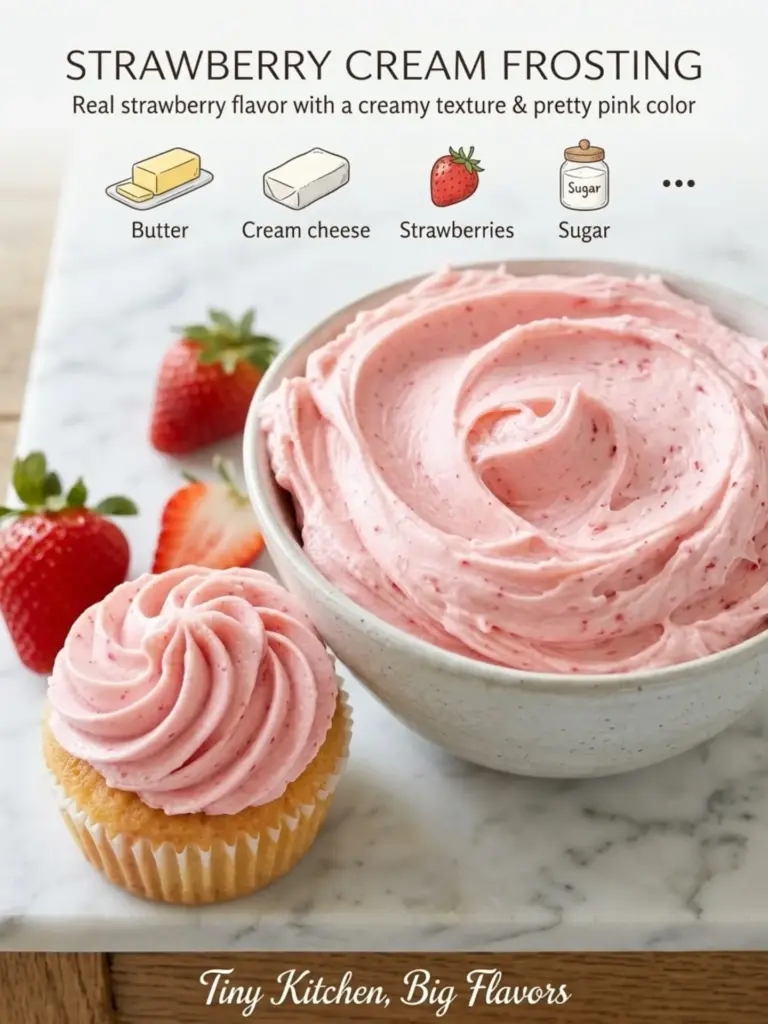 Strawberry And Cream Frosting