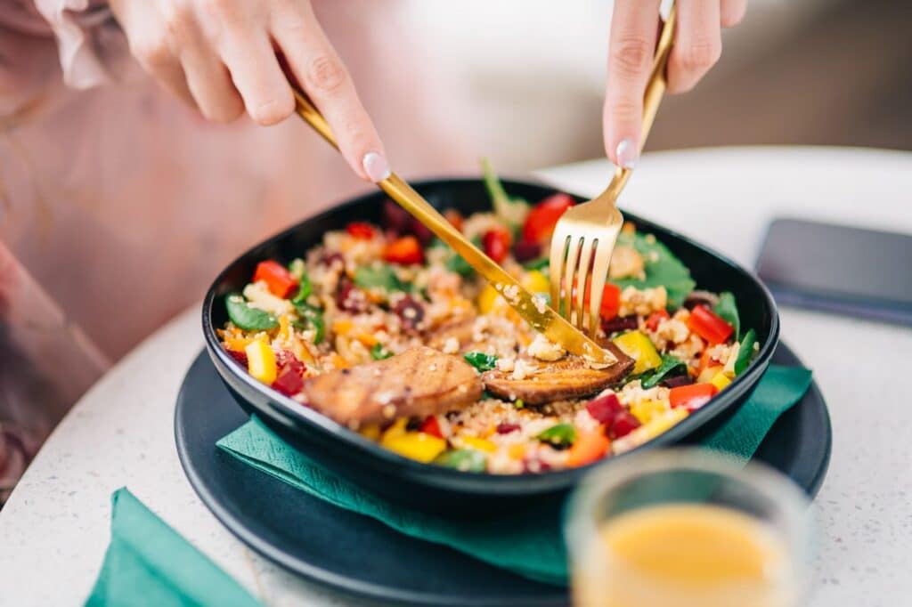 Sweet And Smoky Bbq Tofu Quinoa Bowl