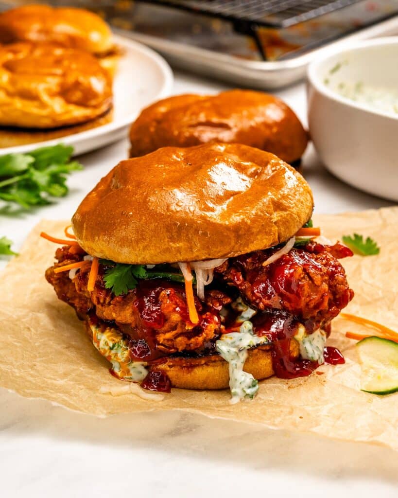 Sweet And Spicy Crispy Chicken Mini Sandwich