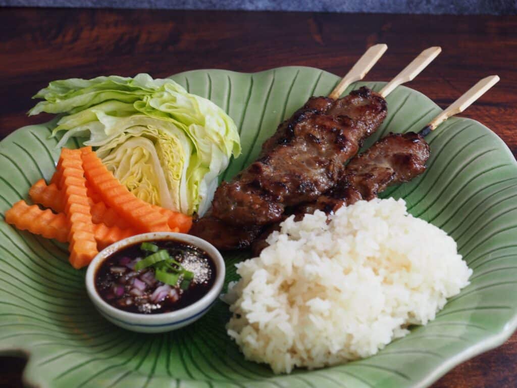 Thai Grilled Pork Skewers Moo Ping