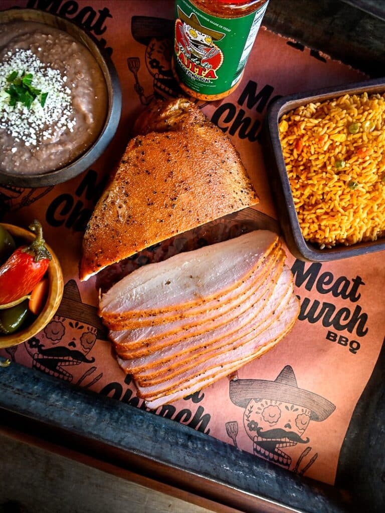 Turkey Meat On A Wooden Board