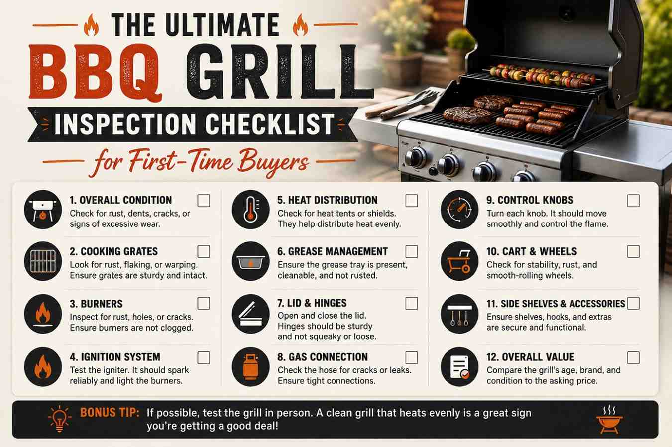 ultimate bbq grill inspection checklist
