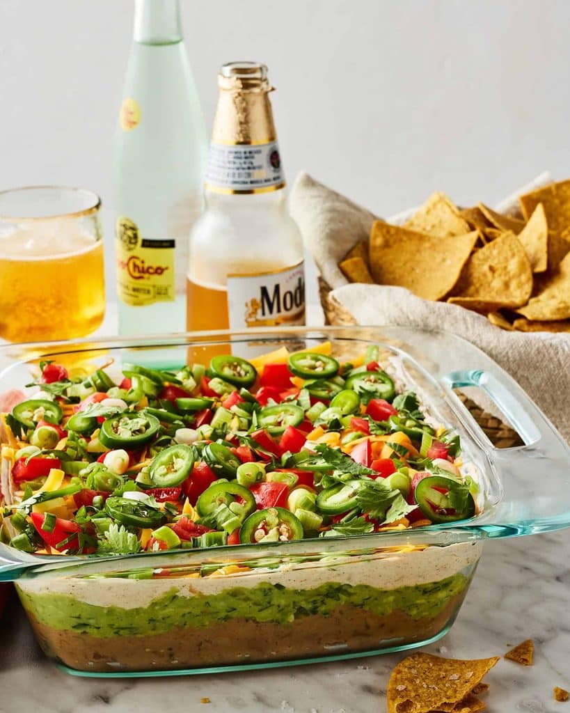 10 Tailgating Recipes Make Ahead: More Time To Cheer, Less Time To Cook 8 7-Layer Mexican Party Dip