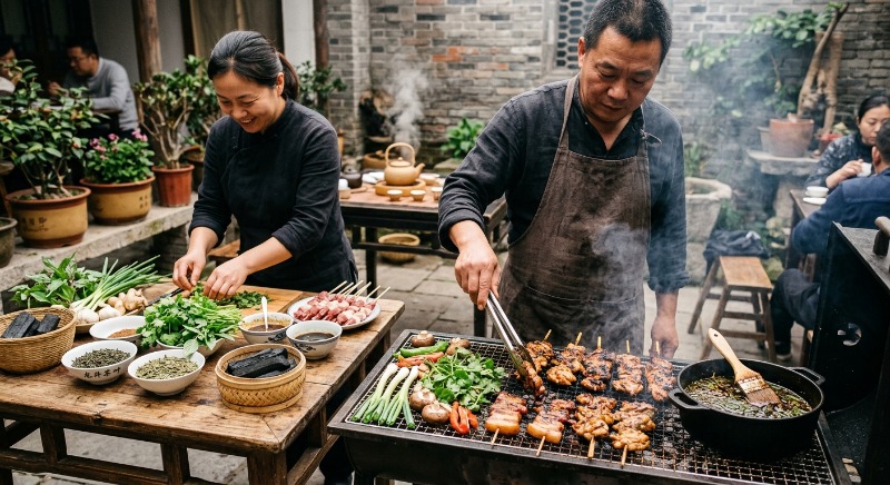 Adapting Tea Smoking To Outdoor Grills