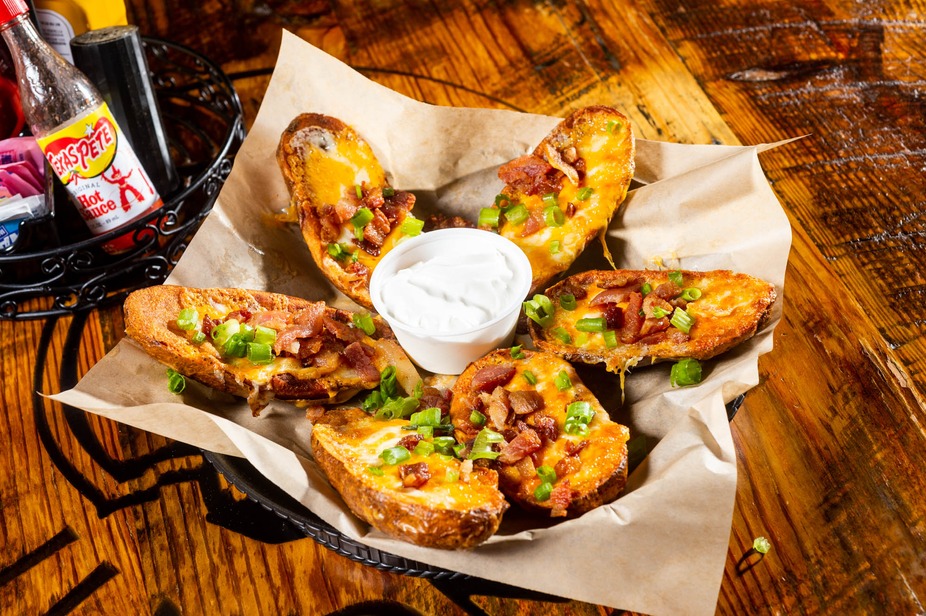 Bacon Cheeseburger Potato Skins