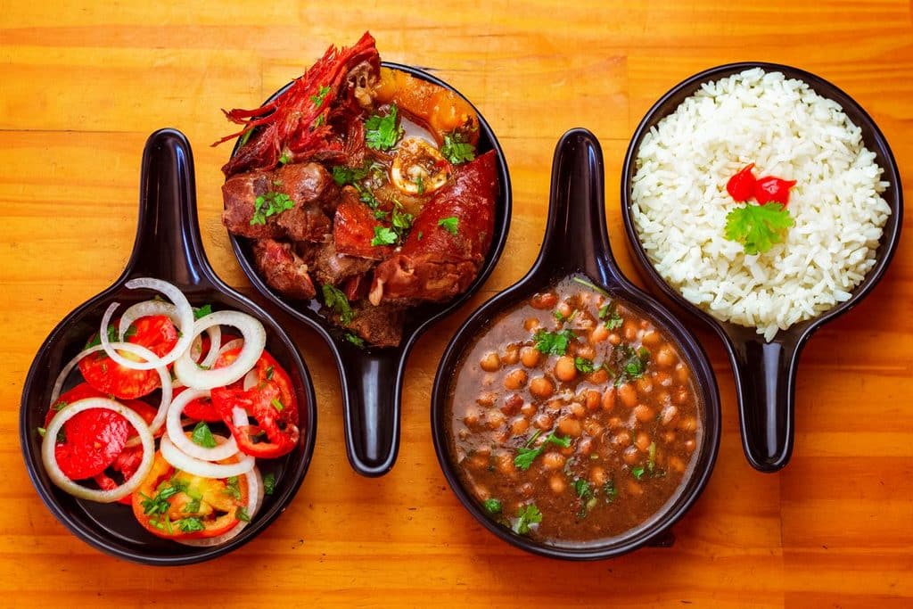Brisket Beans Veggies And Rice