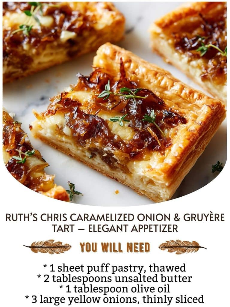 Caramelized Onion And Gruyere Tartlets