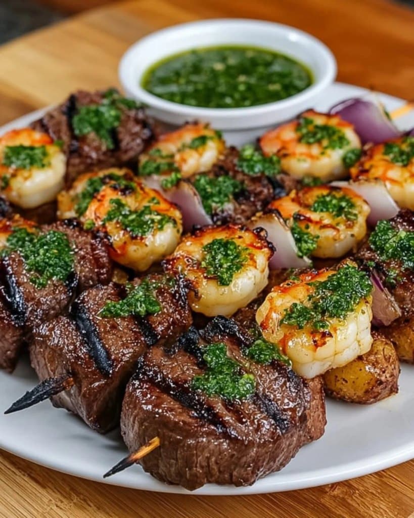 Chimichurri Steak Skewers