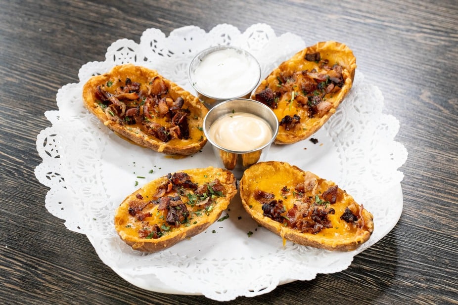 Classic Cheesy Bacon Potato Skins