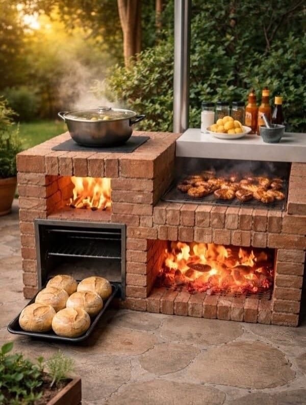 Diy Open Pit Brick Bbq Grill