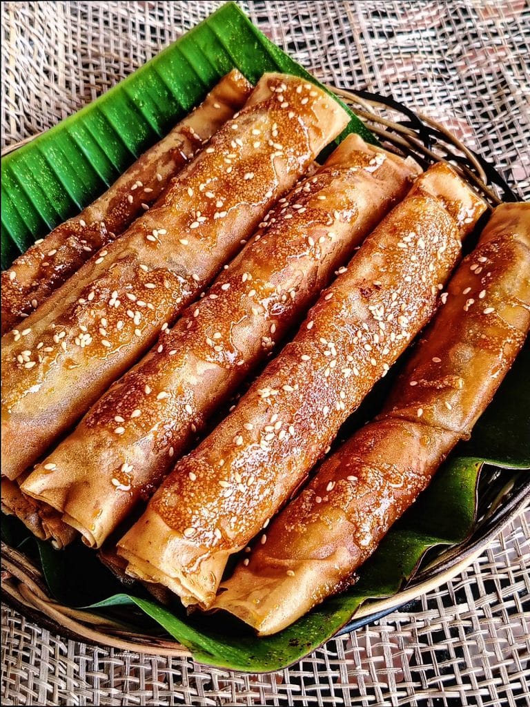 Filipino Turon Crispy Banana And Jackfruit Rolls