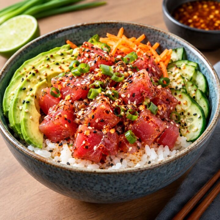 Fresh And Spicy Tuna Rice Bowl