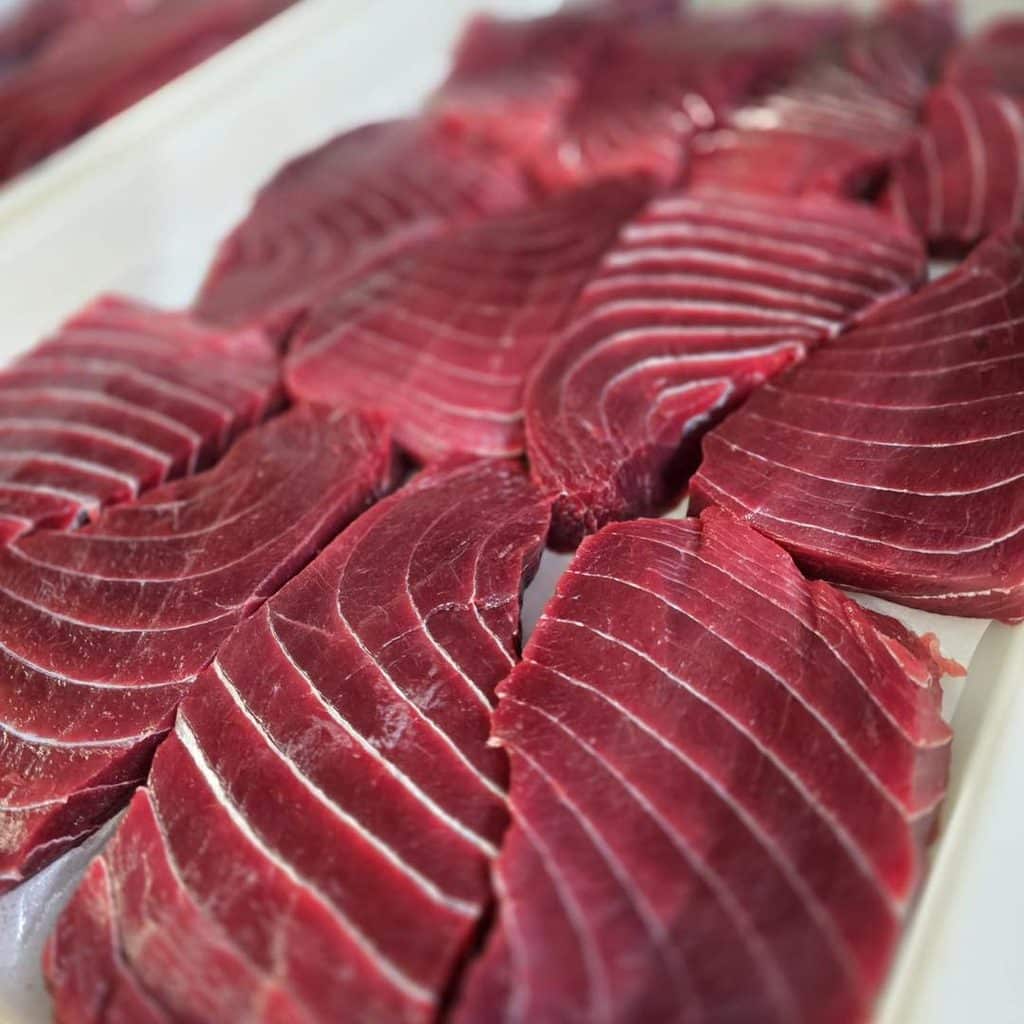 Fresh Tuna Meat Slices