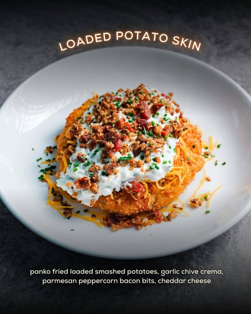 Garlic Parmesan Bacon Potato Skins