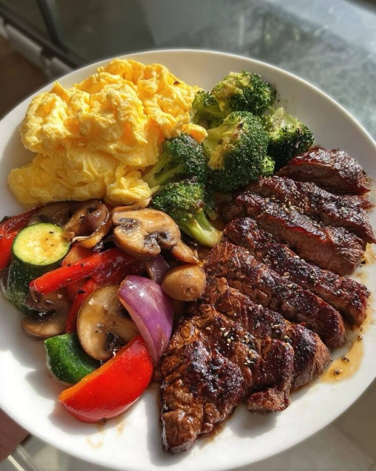Grilled Sirloin Tip Steak With Shallot Herb Butter
