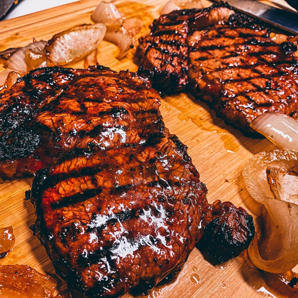 Grilled Steak Fat Cap