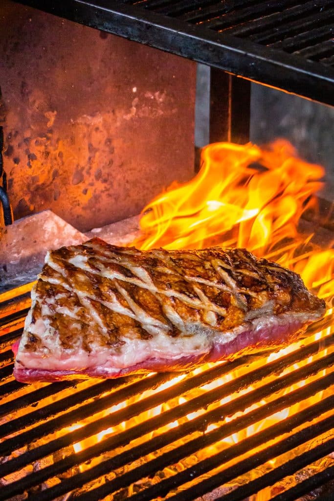 Grilling Steak With Flame Out