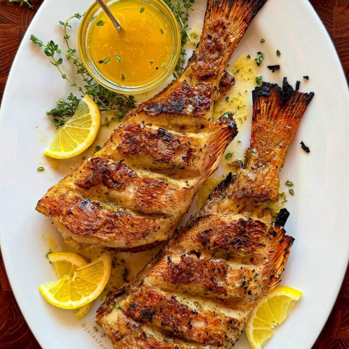 Lemon Ginger Grilled Rockfish