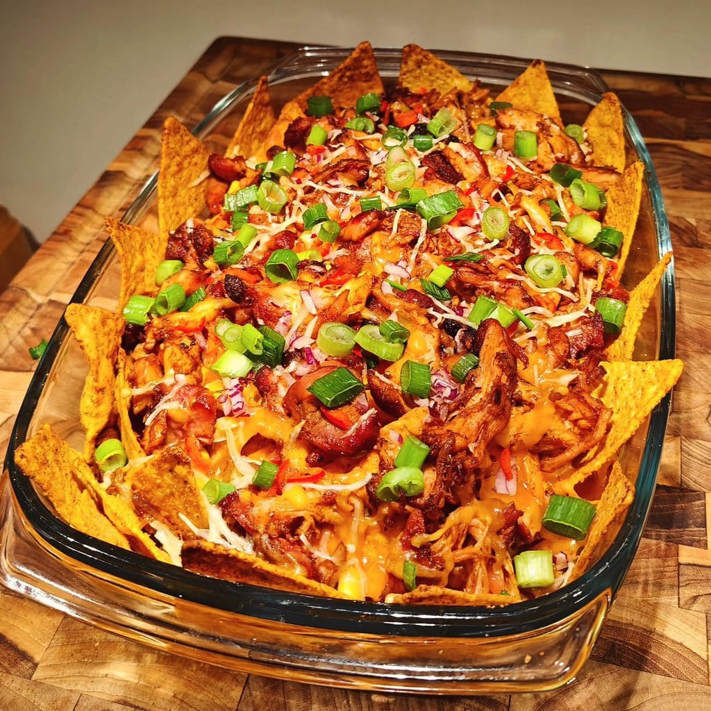 Loaded Bbq Chicken Nachos
