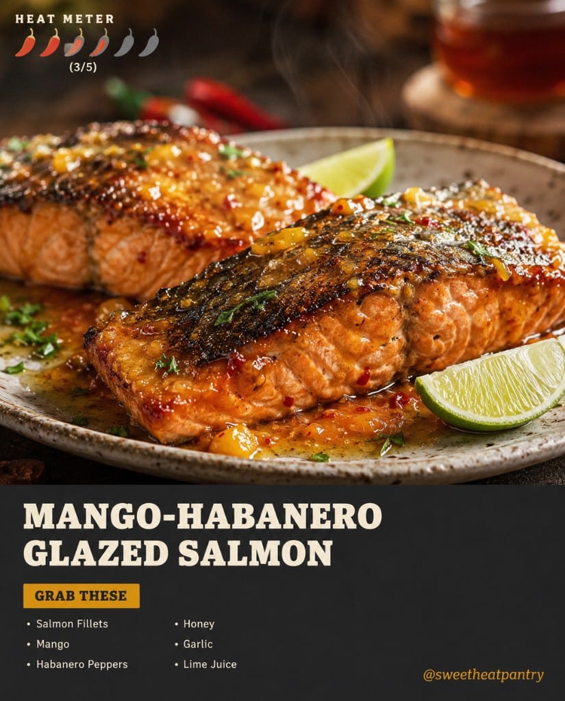 mango jalapeno glazed salmon