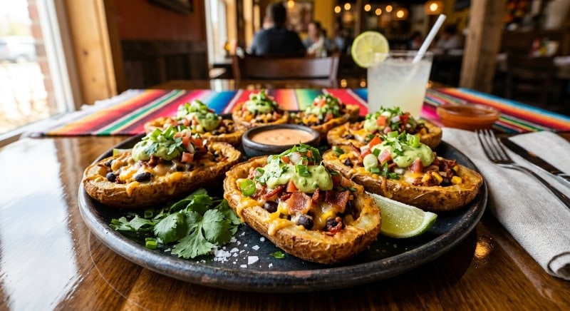 Mexican-Style Bacon Potato Skins