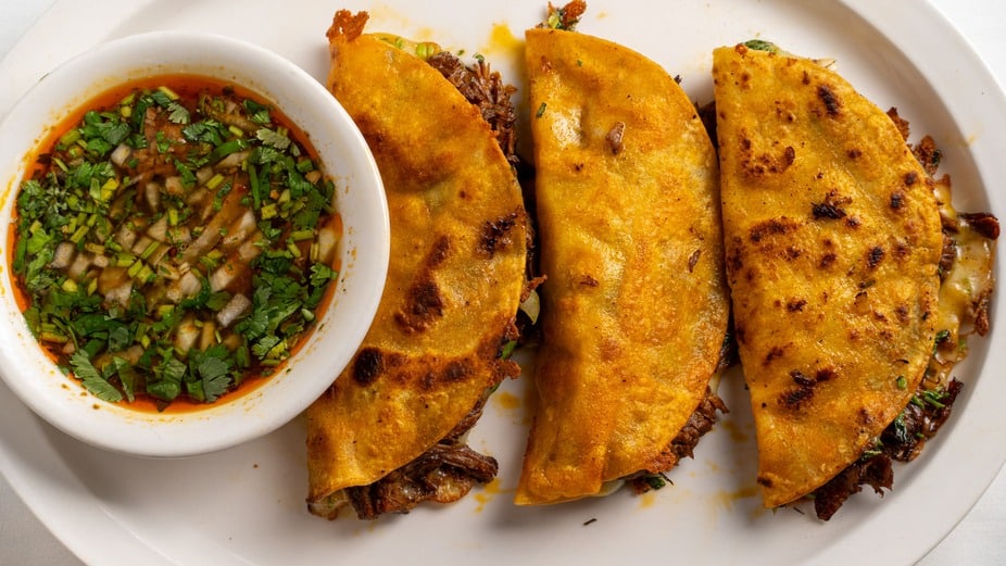 Mini Birria Quesadilla Wedges
