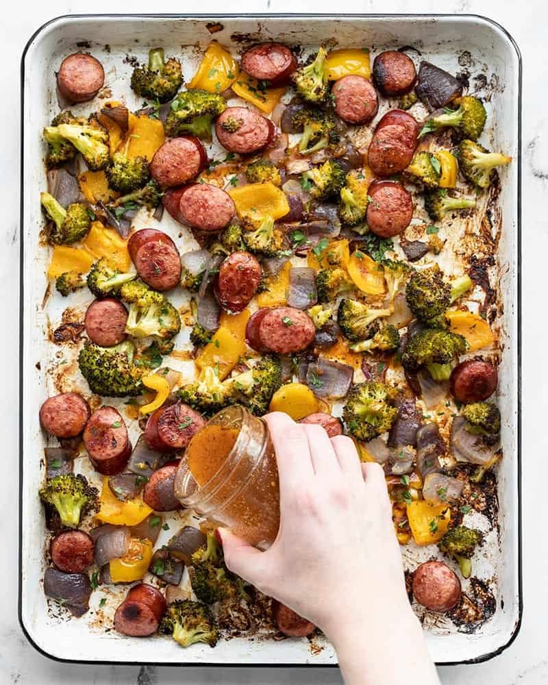 No Time? No Problem! Make These 14 Fast Dinner Recipes 6 Sheet-Pan Sausage And Vegetables