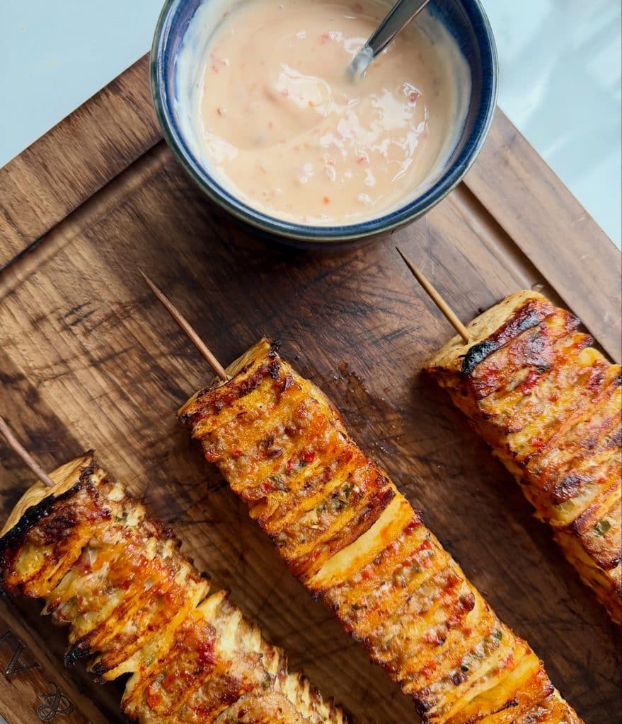 Crispy Tortilla Kebab Wraps | Easy Homemade Recipe 1 Skewered Beef With White Sauce