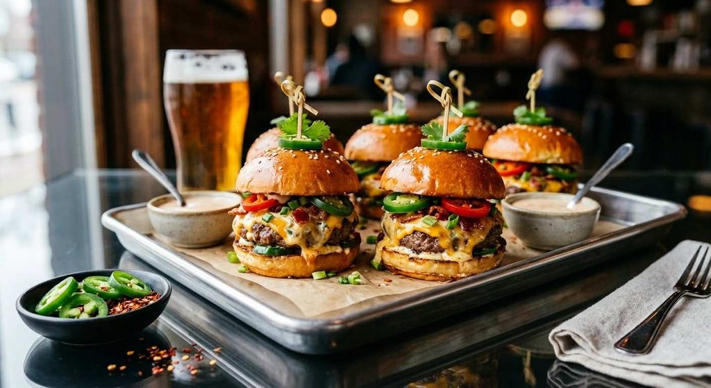 Spicy Jalapeno Popper Sliders